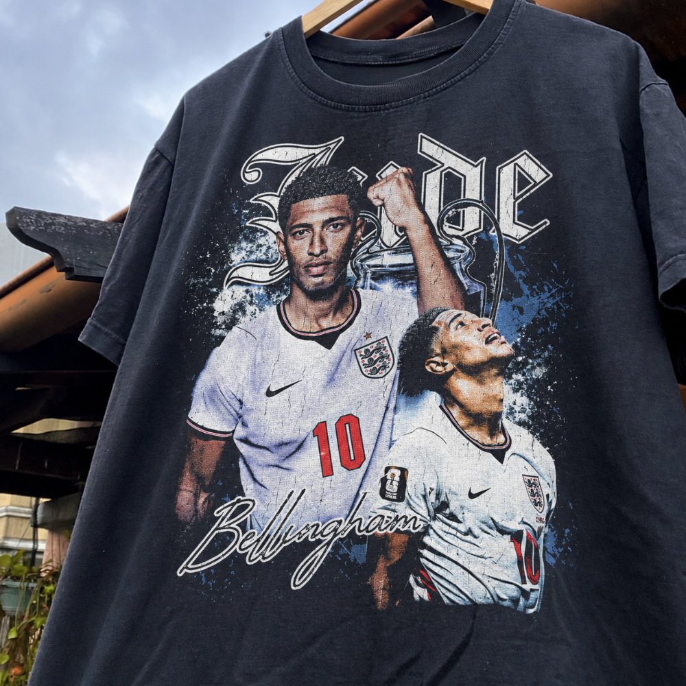 Jude Bellingham #10 Graphic Tee – Vintage Football Streetwear