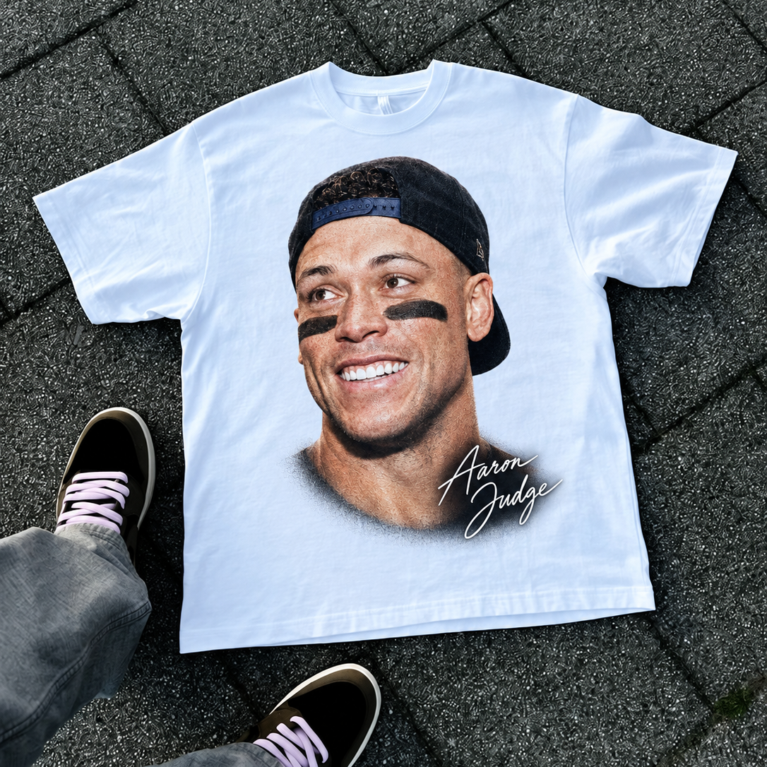 Aaron Judge Graphic Tee – Vintage Baseball Streetwear T-Shirt