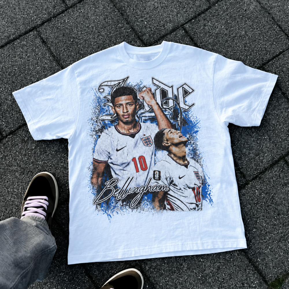 Jude Bellingham #10 Graphic Tee – Vintage Football Streetwear